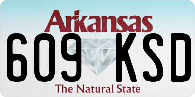 AR license plate 609KSD
