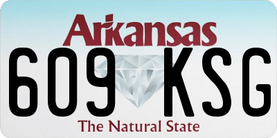 AR license plate 609KSG