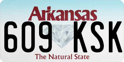 AR license plate 609KSK