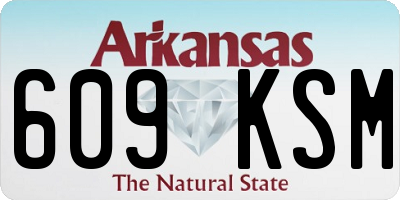 AR license plate 609KSM