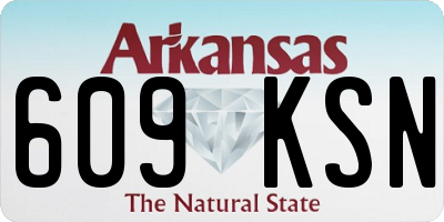 AR license plate 609KSN