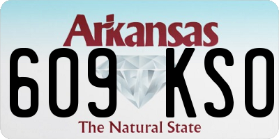 AR license plate 609KSO