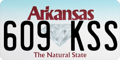 AR license plate 609KSS