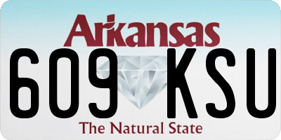 AR license plate 609KSU