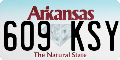 AR license plate 609KSY