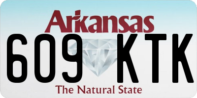 AR license plate 609KTK