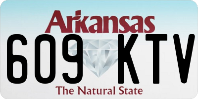 AR license plate 609KTV