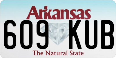 AR license plate 609KUB