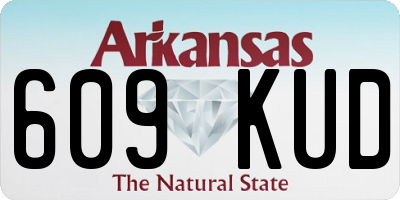AR license plate 609KUD