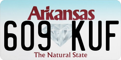 AR license plate 609KUF