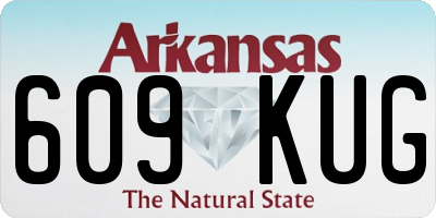 AR license plate 609KUG