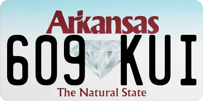 AR license plate 609KUI