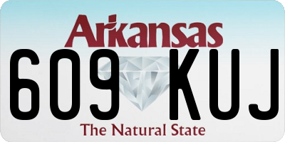 AR license plate 609KUJ