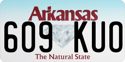 AR license plate 609KUO