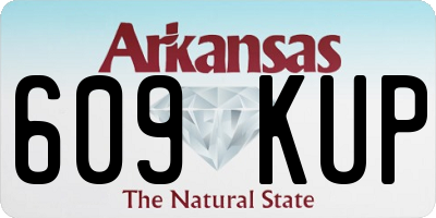 AR license plate 609KUP