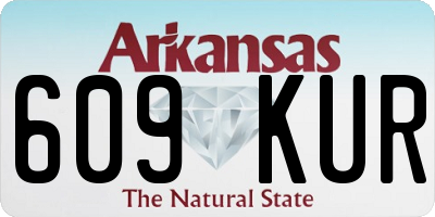 AR license plate 609KUR