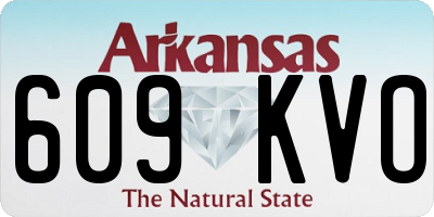 AR license plate 609KVO