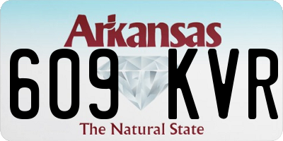AR license plate 609KVR