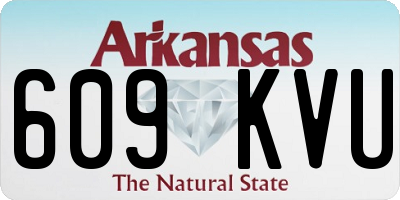 AR license plate 609KVU