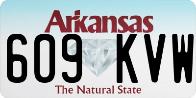 AR license plate 609KVW