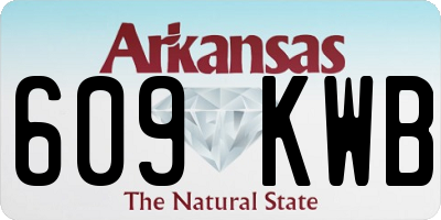 AR license plate 609KWB