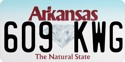 AR license plate 609KWG