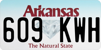 AR license plate 609KWH