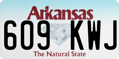 AR license plate 609KWJ