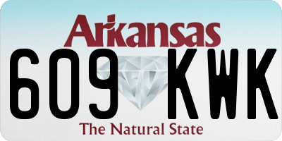 AR license plate 609KWK