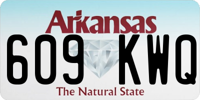 AR license plate 609KWQ