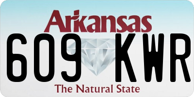 AR license plate 609KWR