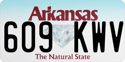 AR license plate 609KWV