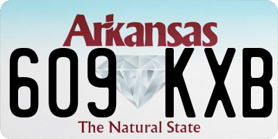 AR license plate 609KXB