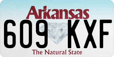 AR license plate 609KXF