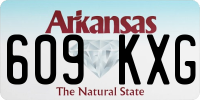 AR license plate 609KXG