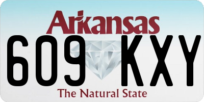 AR license plate 609KXY
