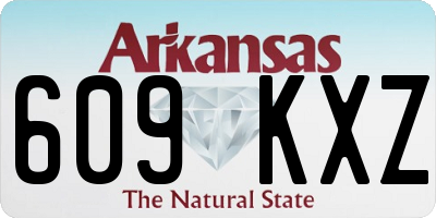 AR license plate 609KXZ