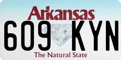 AR license plate 609KYN