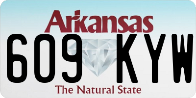 AR license plate 609KYW