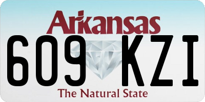AR license plate 609KZI
