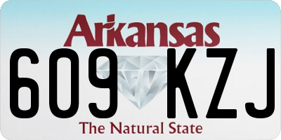 AR license plate 609KZJ
