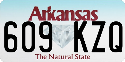 AR license plate 609KZQ