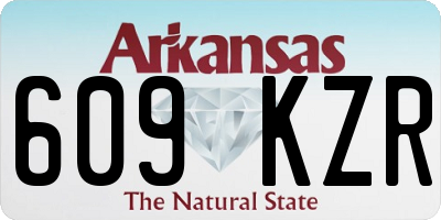 AR license plate 609KZR