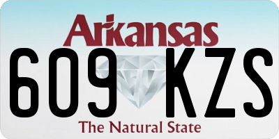 AR license plate 609KZS