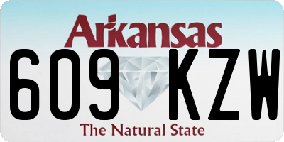 AR license plate 609KZW