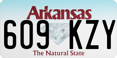 AR license plate 609KZY
