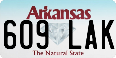 AR license plate 609LAK