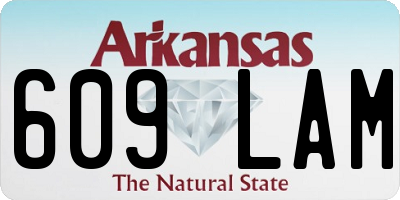 AR license plate 609LAM