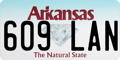 AR license plate 609LAN