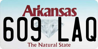 AR license plate 609LAQ